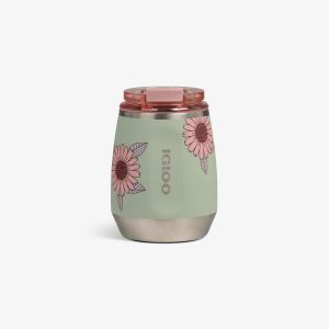 Floral 10 Oz Wine Tumbler